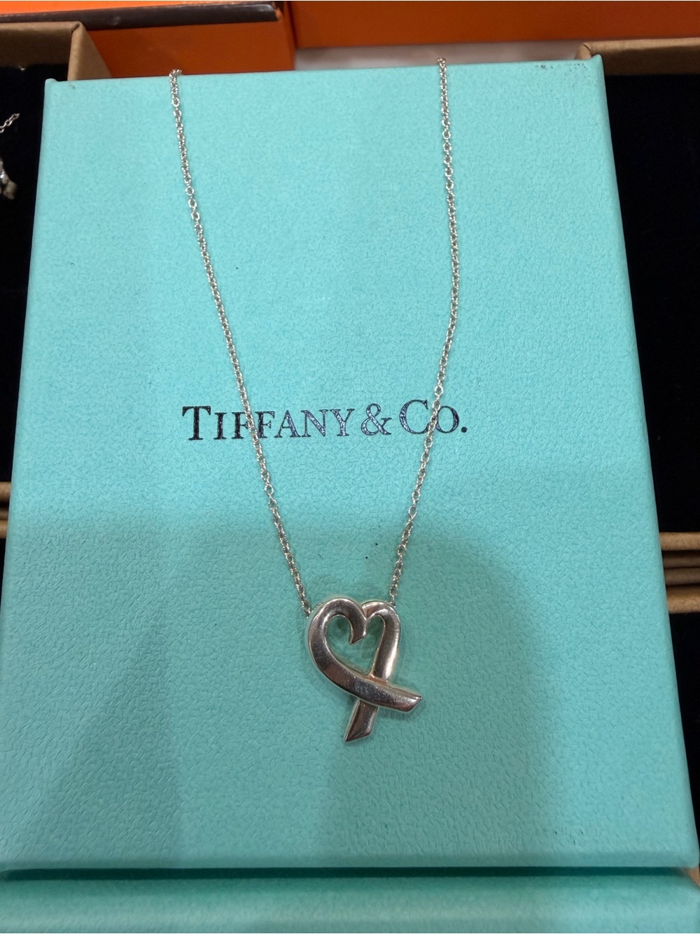 Tiffany & Co. Loving Heart Pendant Necklace - Sterling Silver